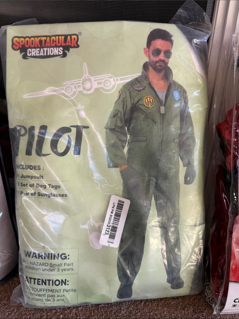 Spooktacular Creations Pilot Jumpsuit in Olive Green